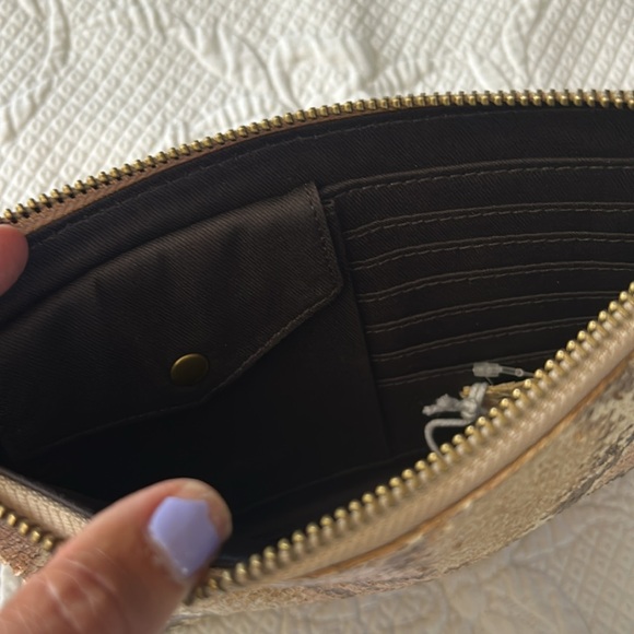 NWT Madewell Snakeskin Clutch - Picture 3 of 5